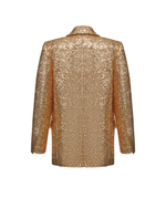 Жакет двубортный из пайеток