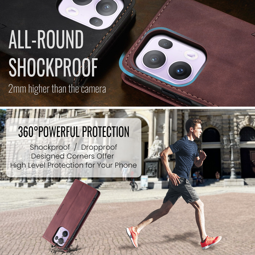 Чехол-книжка CaseMe Matte OPPO Reno 13 Pro global