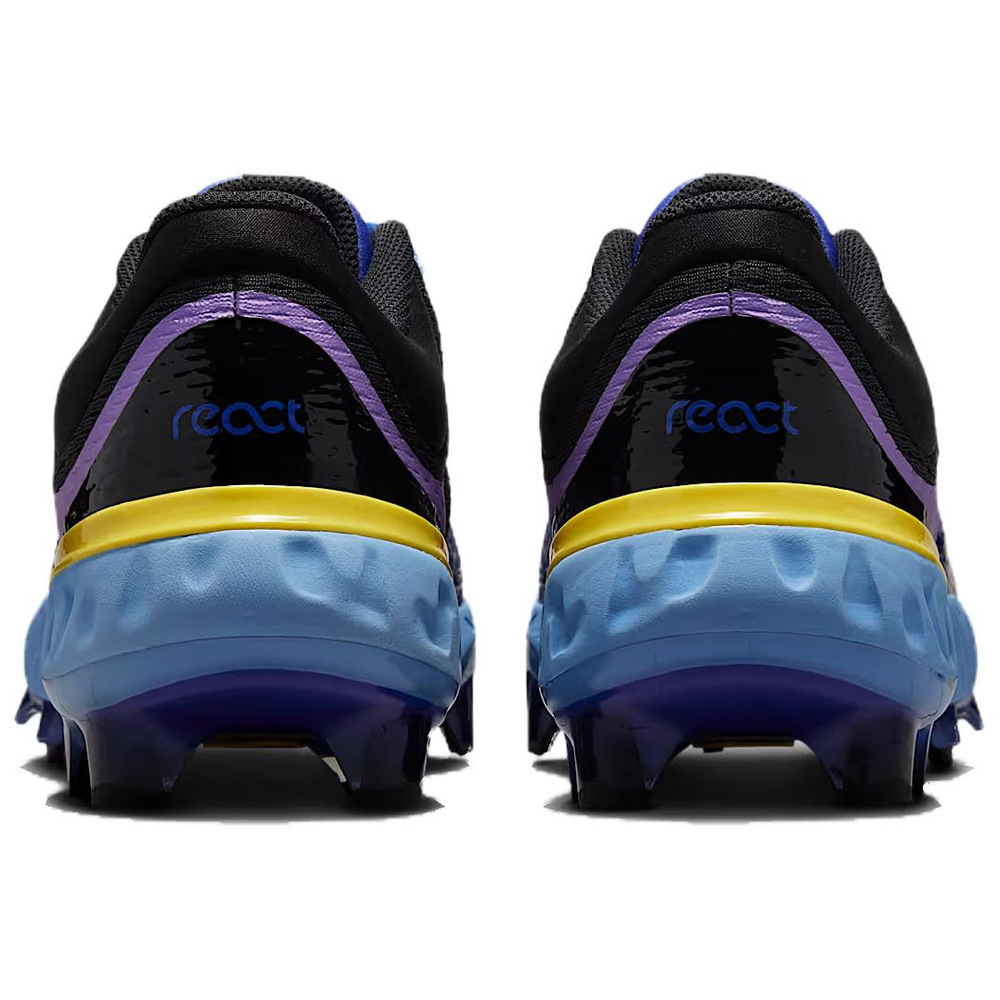 Nike Alpha Huarache Elite 4 Low Top Upper Height Baseball Shoes Unisex Black Blue