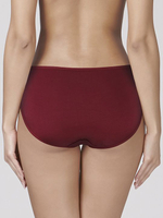 Хлопковые трусики-слипы со средней линией талии (Размер: XXXL) (Цвет: серый)