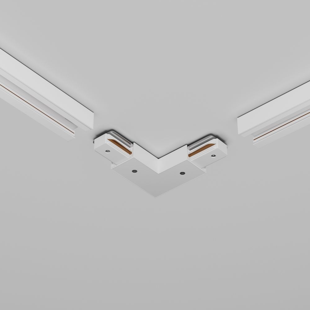 Коннектор питания угловой с вводом питания Maytoni   TRA001CLB-11W