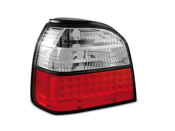Задние фонари VW Golf 3 red white led