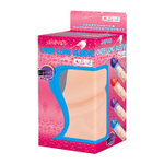 Телесная насадка-удлинитель на пенис фаллической формы - 7,5 см. (Цвет: телесный)