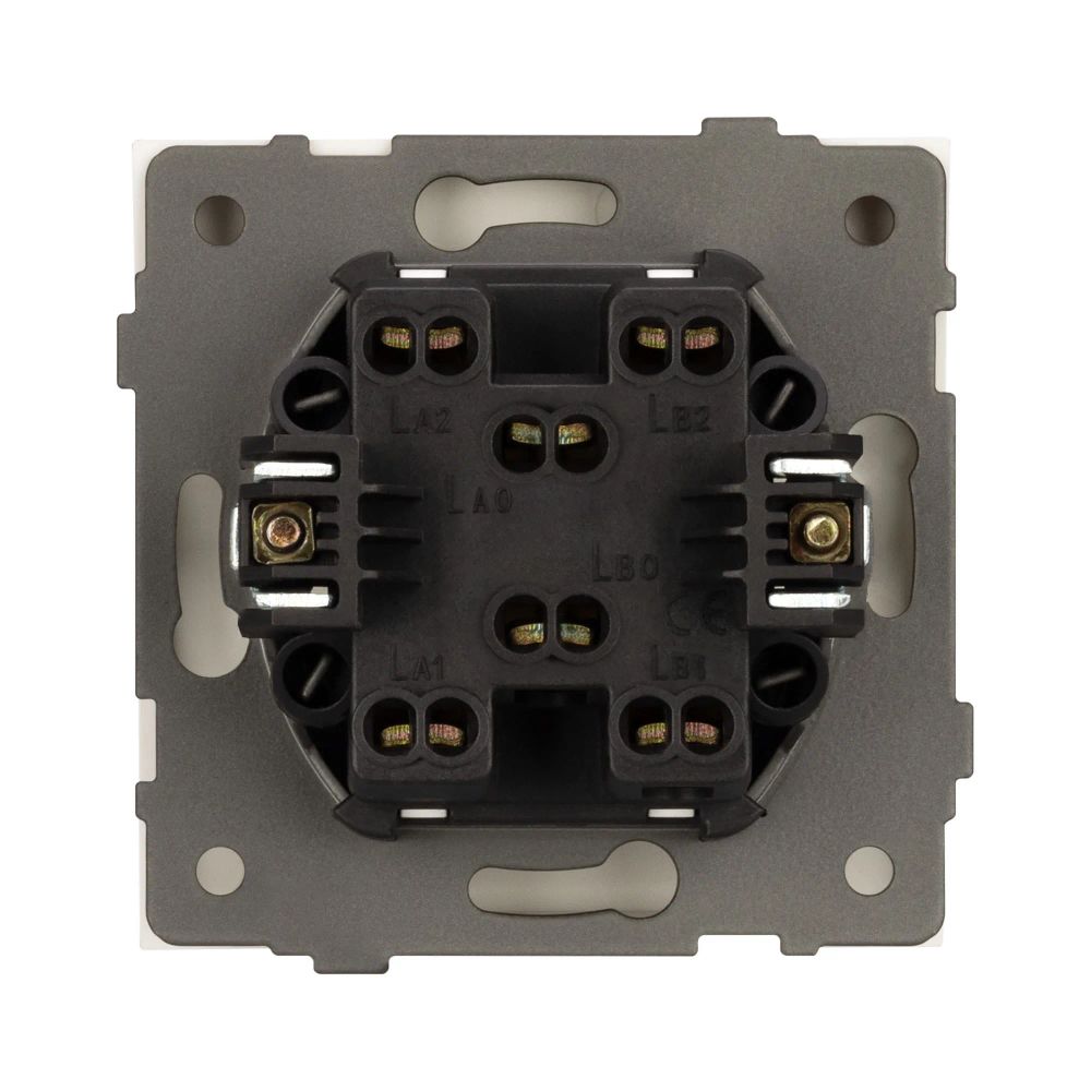 Механизм выключателя одноклавишный перекрёстный SWT-TENDO-MKX1-SFPL-GD (230V, 10A) (Arlight, Матовый песочный) 054572