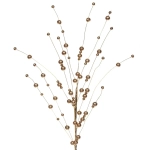 Ветка декоративная «Изящный блеск» 50 см, Шампань