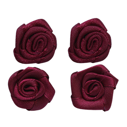 К-9082 Цветок пришивной 1,1см, цв.бордо