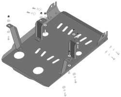 радиатора, 3 мм, Сталь. для Kamaz Компас 9 2023-н.в., Motodor.27722