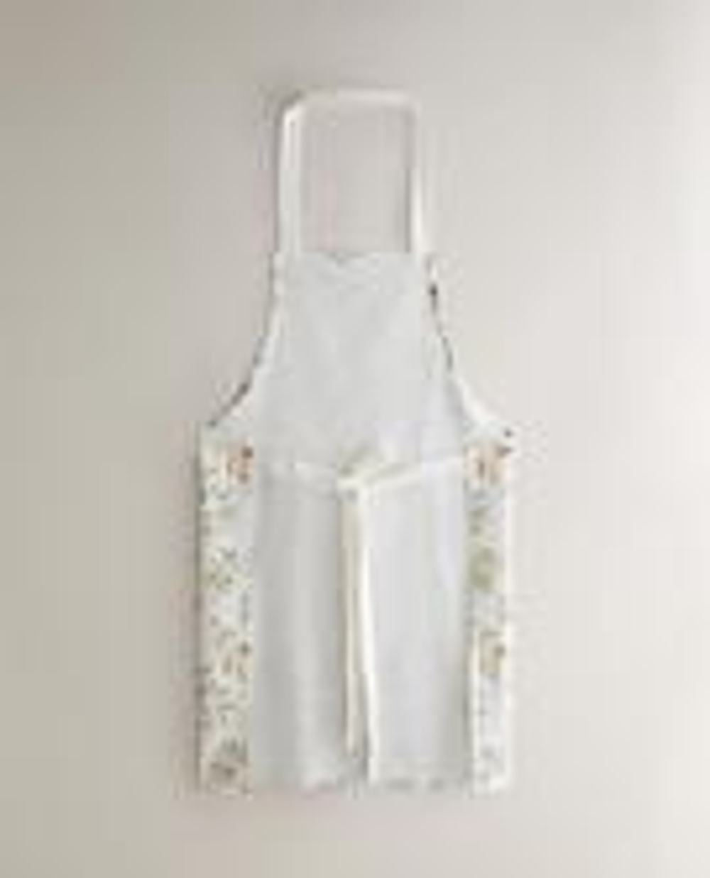 ZARA HOME ФАРТУК ИЗ ХЛОПКА С ЦВЕТОЧНЫМ УЗОРОМ, ЗЕЛЕНЫЙ