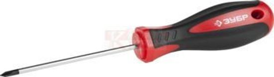 Отвертка ЗУБР "МАСТЕР", Cr-v, эргономичная двухкомпонентная рукоятка, РН2х100мм