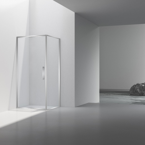 Душевой уголок Slim 8mm VSR-4SLP9090CL, 900*900, хром, стекло прозрачное