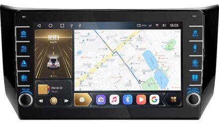 Магнитола для Nissan Sentra/Sylphy B17 2012-2023, Tiida 2015 - Carmedia SF-1666-1015-NPQ (с крутилками) QLed, Android 10, ТОП процессор, CarPlay, SIM-слот