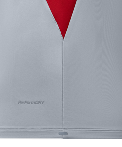 Джемпер тренировочный JOGEL PREMIER PerFormDRY Training Zip Top, серый/темно-красный