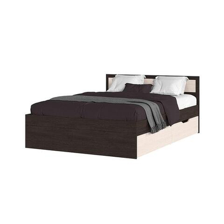 Гармония КР 605 Кровать с ящиками 140 Венге / Дуб белфорт