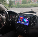 Магнитола для Volkswagen Tiguan 1 2007-2016, Golf Plus (рамка 9 чёрная, любая кнопка) - Teyes CC3-2K QLed Android 10, ТОП процессор, SIM-слот, CarPlay