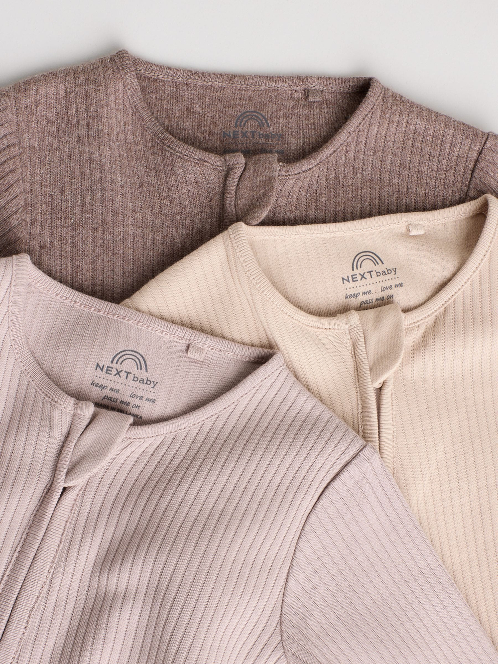 Комбинезон / Cлип для малышей Next AW2-280, 3 шт., Коричневый, Бежевый