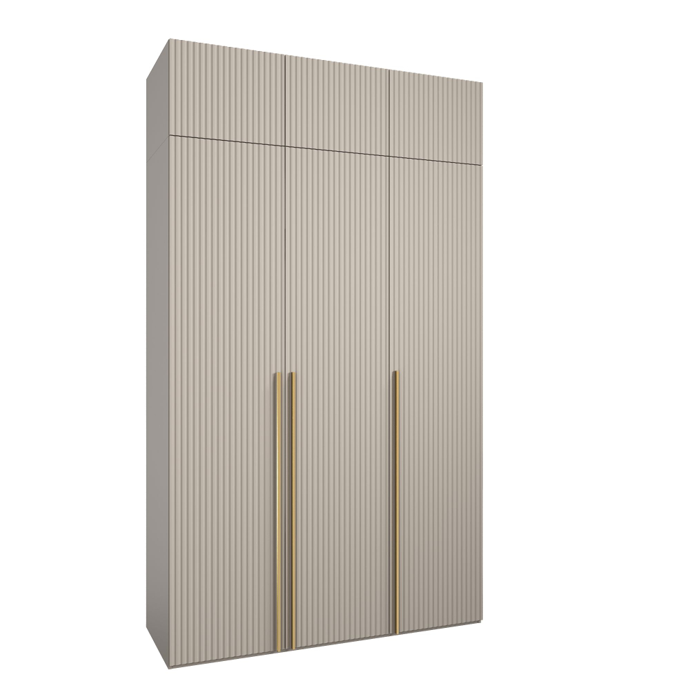 Шкаф для одежды, шкаф Аляска, серо-коричневый