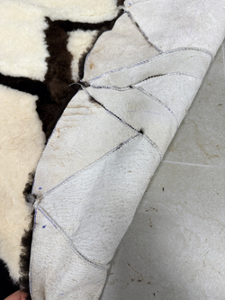 Ковер шкура натуральная овчина меховой