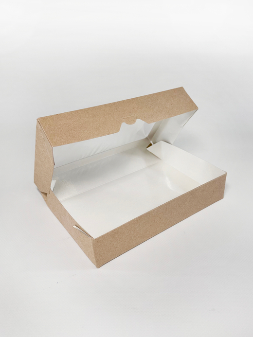 Коробка 20 х 12 х 4 см с окошком и ламинацией