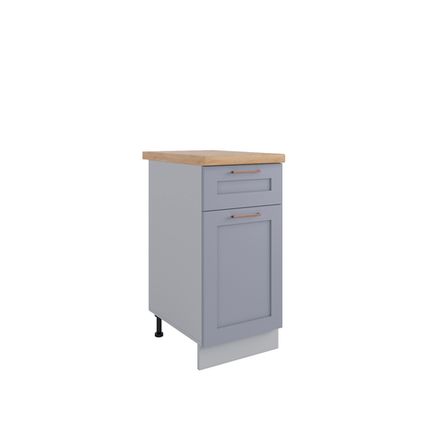 Кухня Модуль С1ЯШ 400 Квадро Серый эмалит