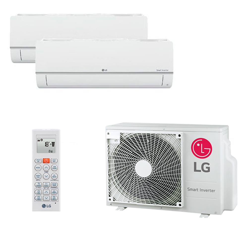 Мультисплит система на 2 комнаты LG PM07SP.NSJR0 + PM09SP.NSJ / MU2R17.UL0