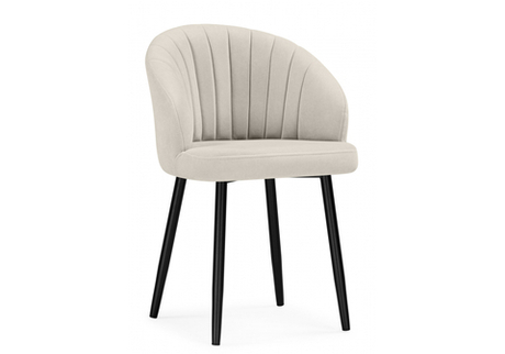 Стул на металлокаркасе Woodville Бэнбу marseille 2, черный, ножки черные