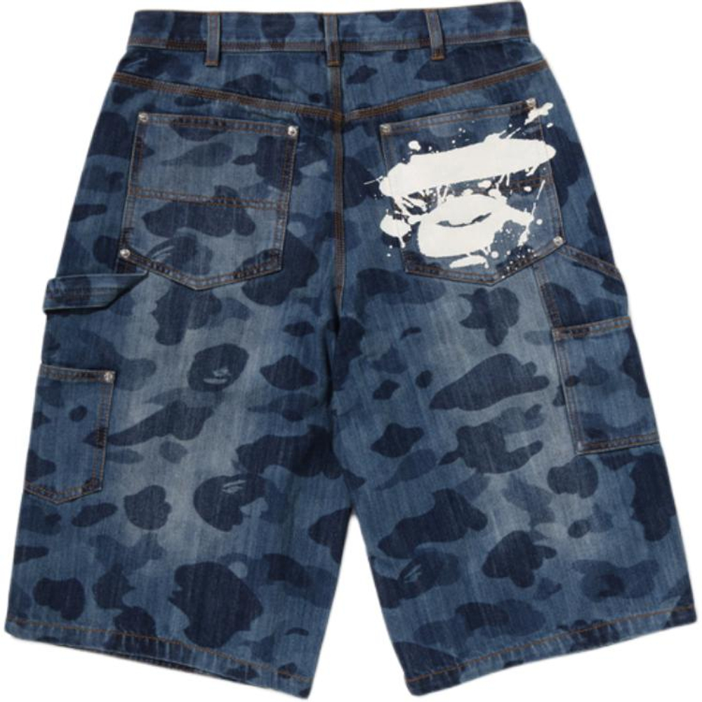 A Bathing Ape Bathing Ape 1st Camo Denim Шорты