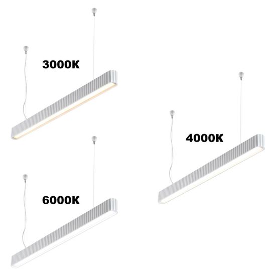 359404 OVER NT24 542 белый Светильник подвесной с переключателем цв.температуры, длина провода 2м IP20 LED 28W 220V 3000/4000/6000K YESO