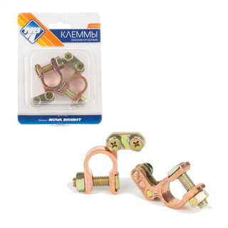 Клеммы АКБ "+-" Nova Bright 47275 УГОЛ (блист) к-т  (ВТ  8\9)