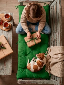 Подушка на скамью, подоконник, обувницу 80х40 см