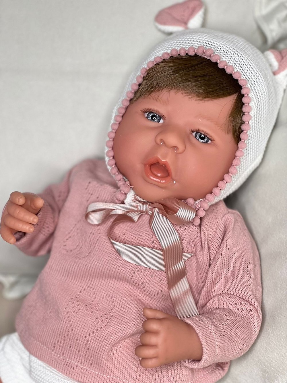 Кукла Реборн Marina and Pau 45cм Martina мягконабивная (M3130)