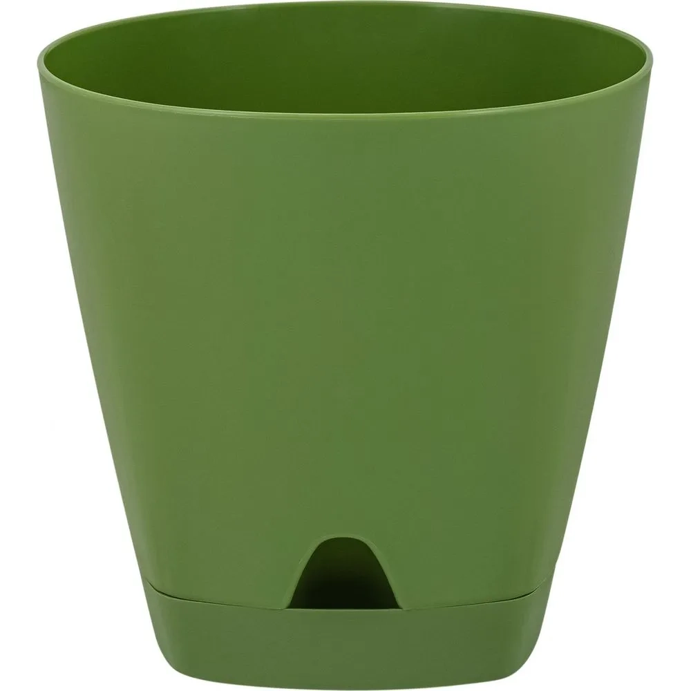 Горшок для цветов AMSTERDAM D 170 mm,5l с прикорневым поливом оливковый
