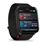 Умные часы Garmin Venu X1 черный с титановой задней крышкой и черным нейлоновым ремешком