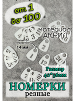 Номерки для гардероба прорезные