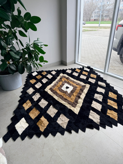 Покрывало меховое ковер из шкуры овчины