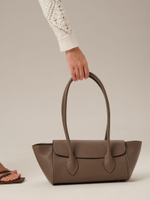 Кожаная сумка Viki DBR 31341 тауп