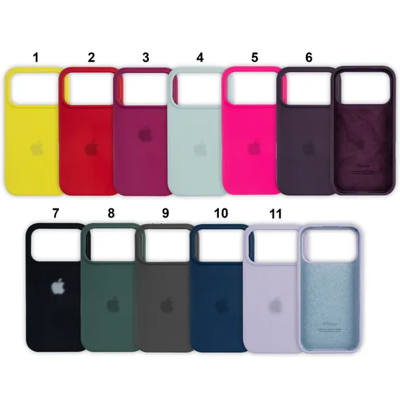 Чехол iPhone 17 Pro Silicone Case Color (в ассортименте)