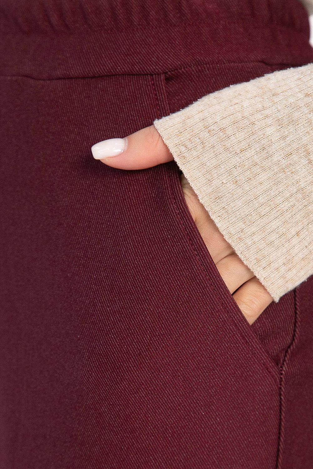 Брюки Беззаботное путешествие (бордовые) Б14388-16М LT Collection