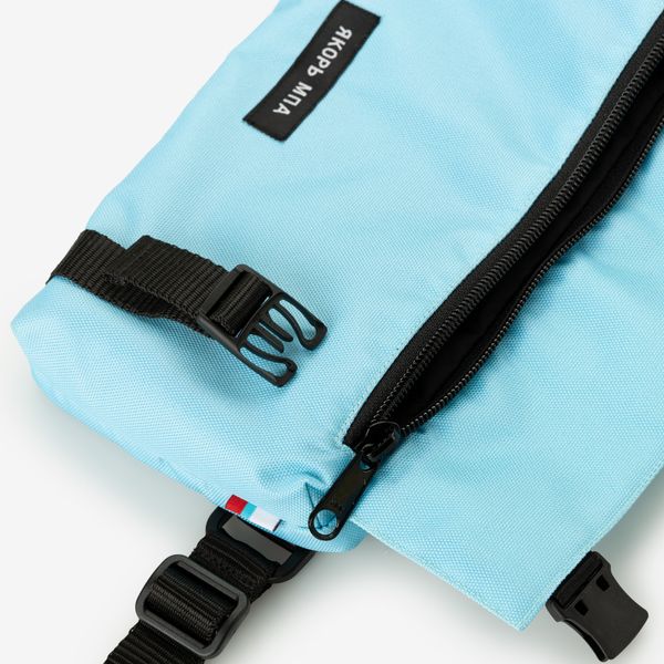 Сумка поясная Дела насущные / небесно-голубая - фото 2