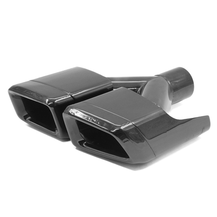 Насадка на глушитель AFM2-63-255х100-300R ЧЕРНАЯ квадрат Benz W212 E63