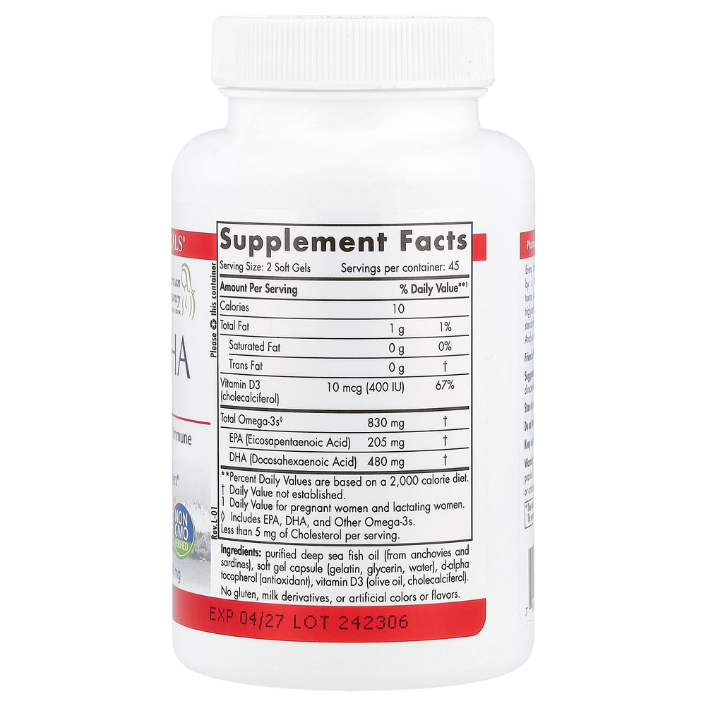 Nordic Naturals, ДГК для беременных, 90 мягких таблеток