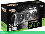 Видеокарта Inno3D GeForce RTX 5070 Ti X3 OC 16Gb GDDR7 (N507T3-16D7X-176068N)