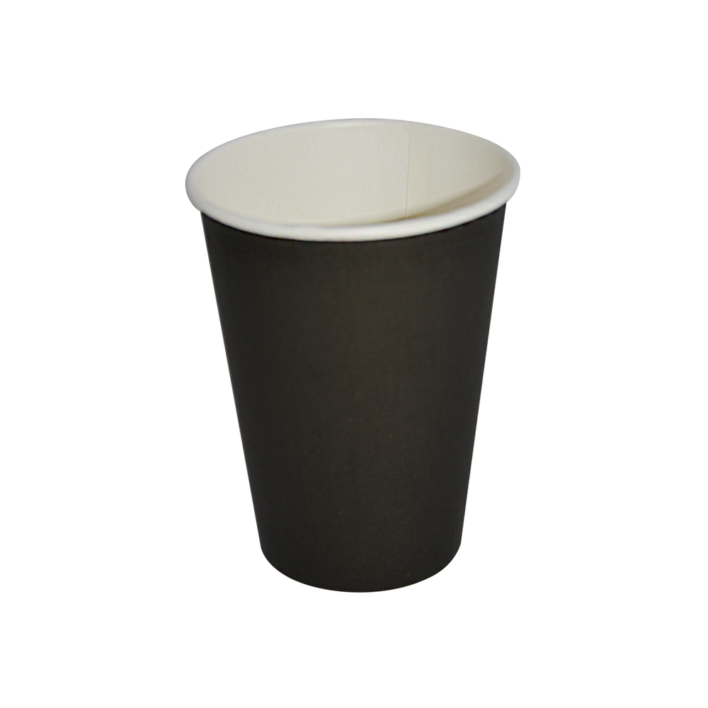 Стакан бумажный 350 мл для горячего черный 50 шт 20/1000 ЛП