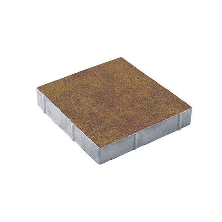 Тротуарная плитка КВАДРАТ 400х400 мм - Листопад гранит Осень