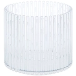 Кашпо для цветов пластиковое 1,8л d-14см «Шарм» прозрачный