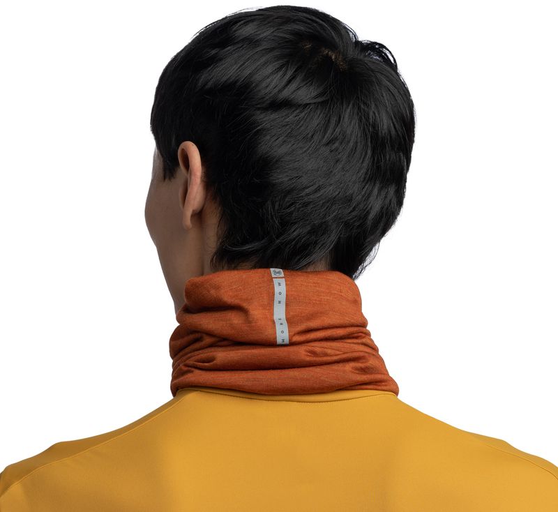 Шерстяной шарф-труба Buff Merino Lightweight Solid Cinnamon Фото 3