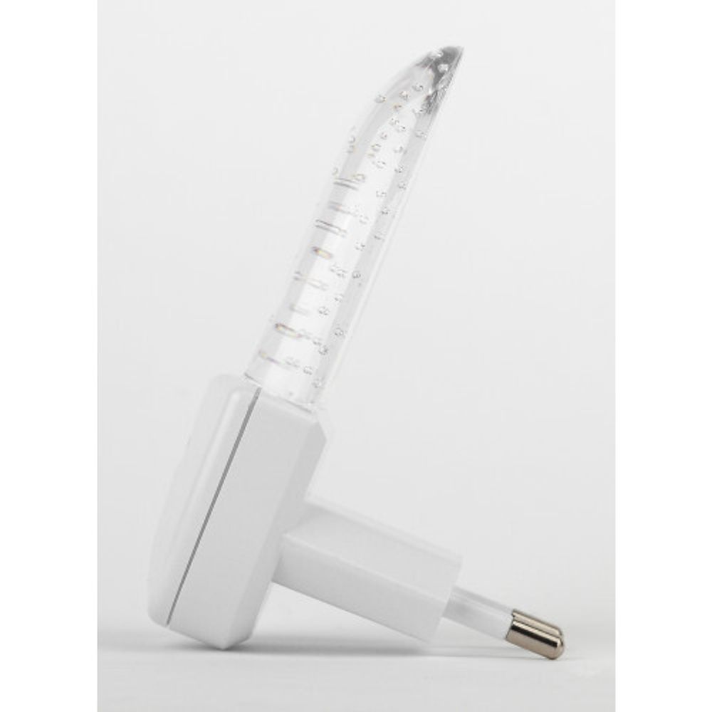 Ночник - светильник светодиодный ЭРА NN-619-LS-W в розетку с датчиком освещенности белый