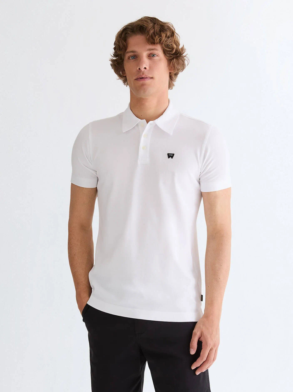 Поло мужское WRANGLER POLO SHIRT BRIGHT WHITE