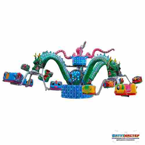 Аттракцион осьминог «Океанская сказка» 12 кабинок, 24 места 14×14×6 м