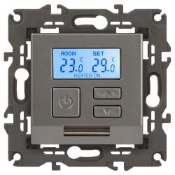 Терморегулятор ЭРА Elegance 14-4111-16 универс.230В-Imax16А, титан