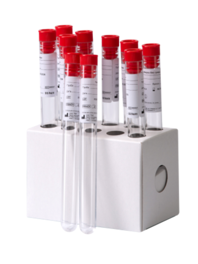 Зонд-тампон (полипропилен+хлопок) с пробиркой без среды, стерильный